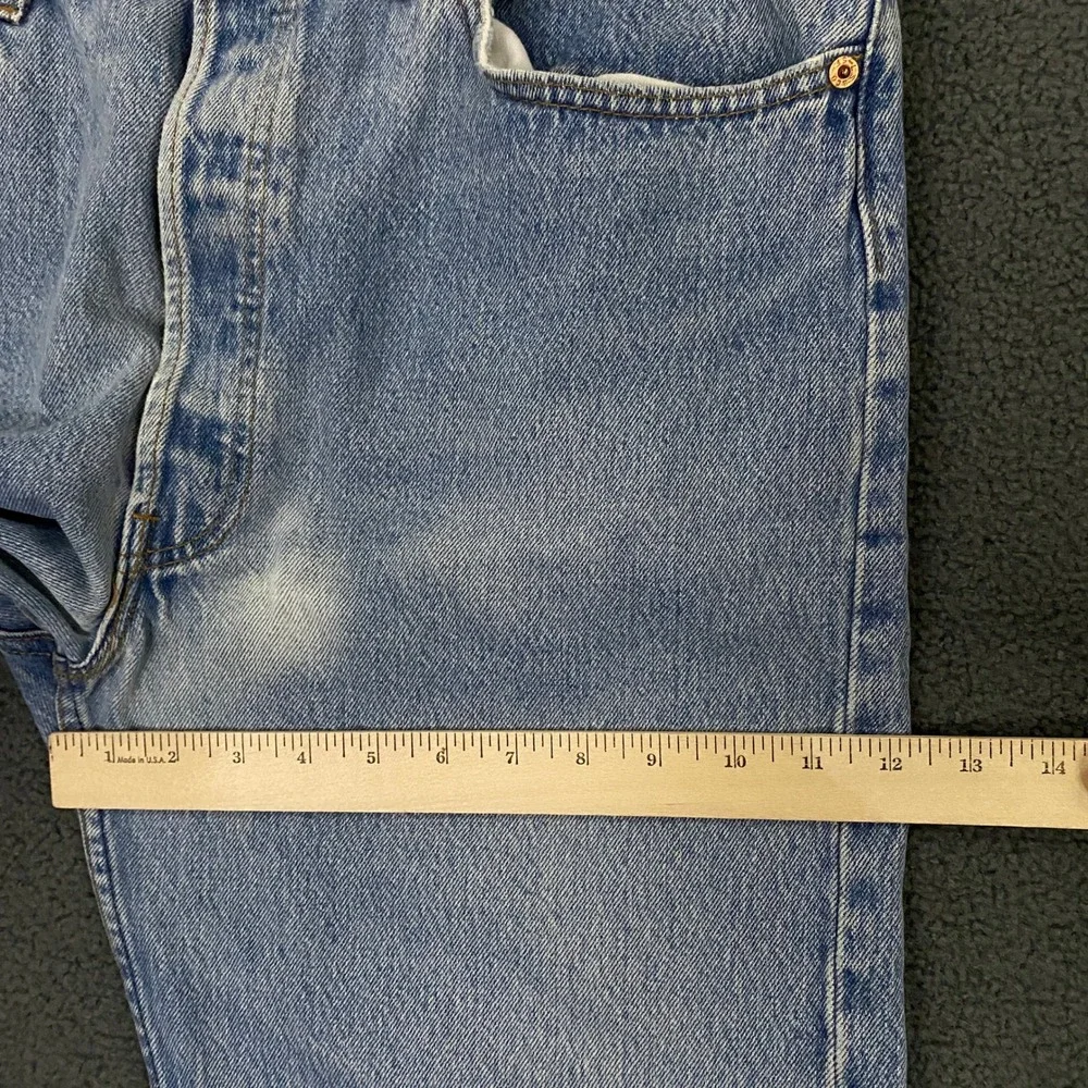 Levis 501 Jeans FITS 34x30 Blue Vintage 80s Made in USA Button Fly Classic Denim